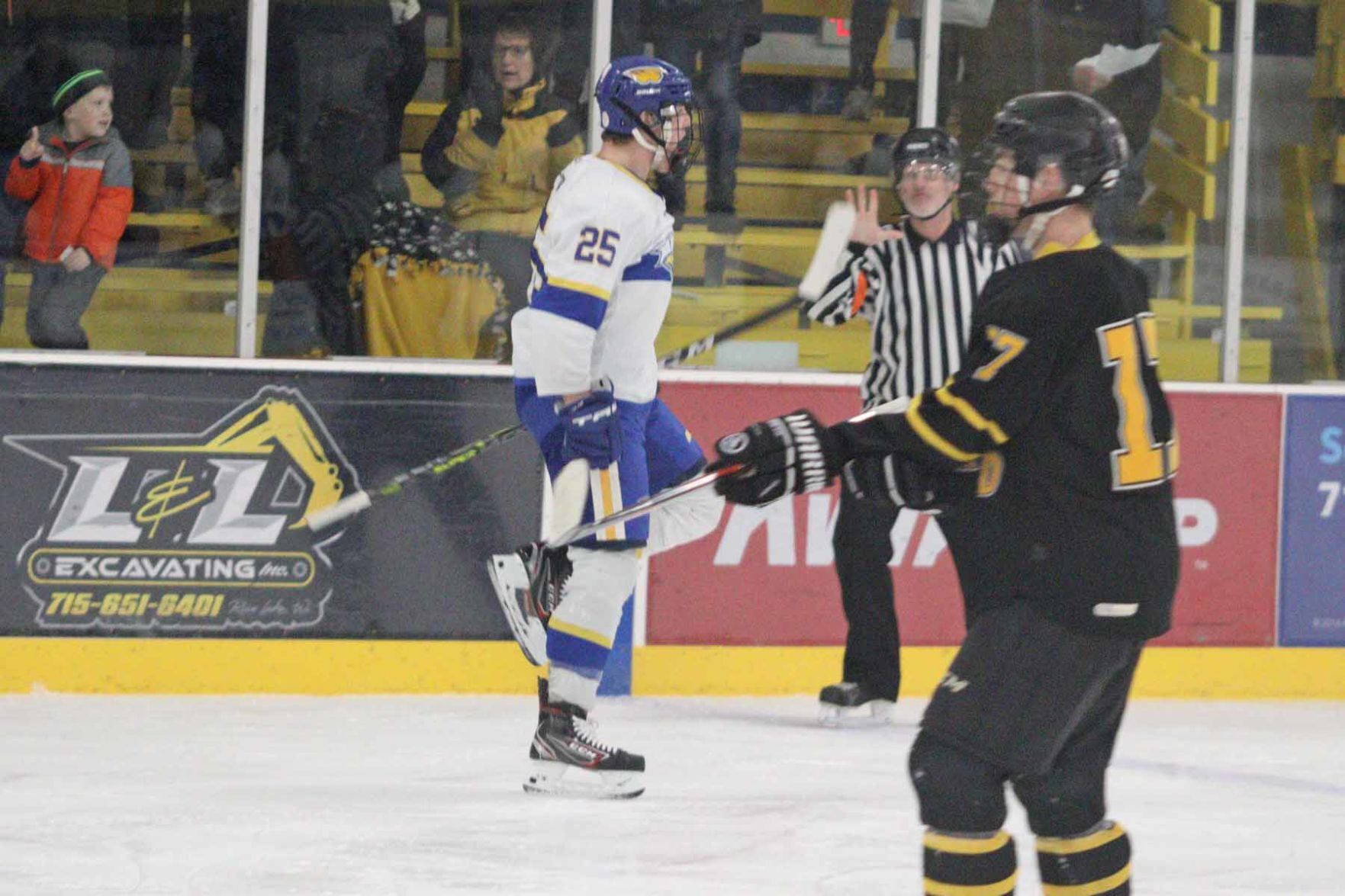 Rice Lake boys hockey vs. Hayward 12-17-22